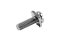 [E] น็อตยึดสายไฟ สแตนเลสชุบนิกเกิ้ล M3x10 mm พร้อมแหวนทรงสี่เหลี่ยม ขนาด 6x6 mm